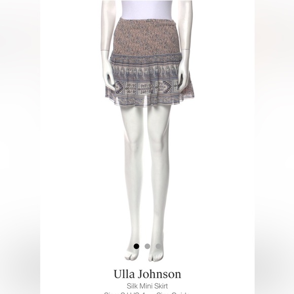 Ulla Johnson Dresses & Skirts - Ulla Johnson silk mini skirt size 4